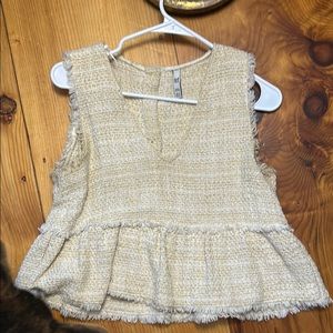 Women's Yellow Sleeveless Top